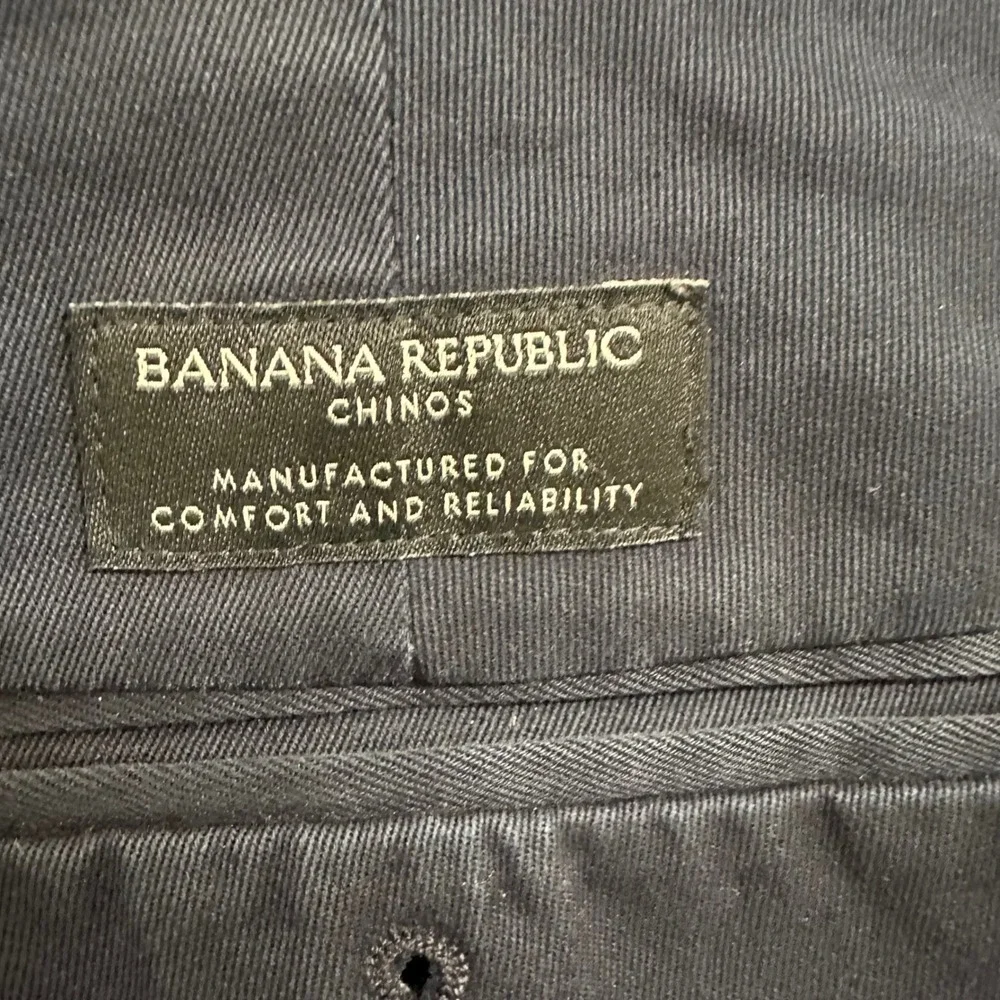 Banana Republic Fulton Chino Navy Blue Slim Fit Stretch Pants 34x32 Casual‎ Work